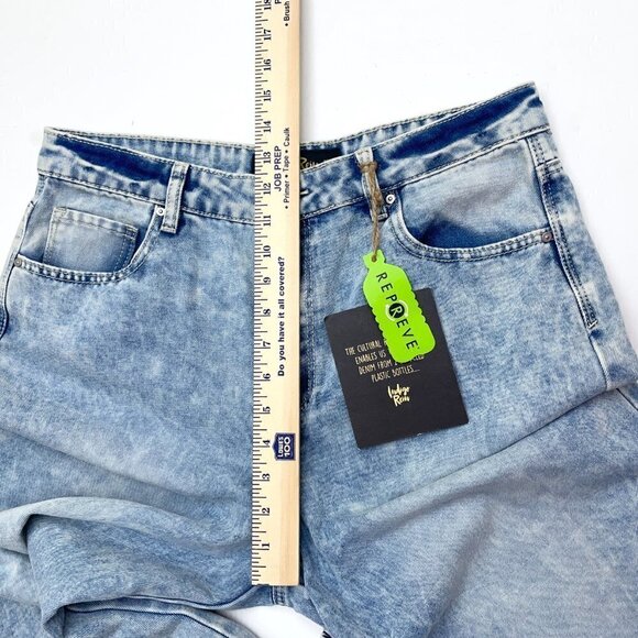 NEW Indigo Reign Women's Dad Jean High Rise Wide Leg Light Wash size 30 x 30 - Picture 5 of 11